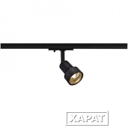 Фото 1PHASE-TRACK, PURI трековый светильник для лампы GU10 50Вт макс., черный | 143390 SLV