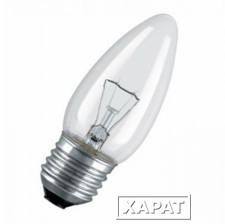 Фото Лампа накаливания свечеобразная - OSRAM CLAS B CL 25W 230V 210lm E14 прозрачная - 4050300332246