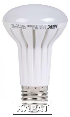 Фото Лампа светодиодная LED зеркальная 5вт E27 R63 белый; LLP-R63-5-230-40-E27