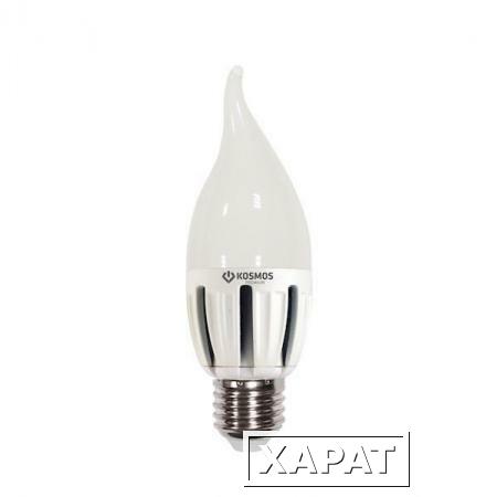 Фото Лампа светодиодная KOSMOS premium LED 5Вт Свеча на ветру E27 230В 4500К; KLED5wCW230vE2745