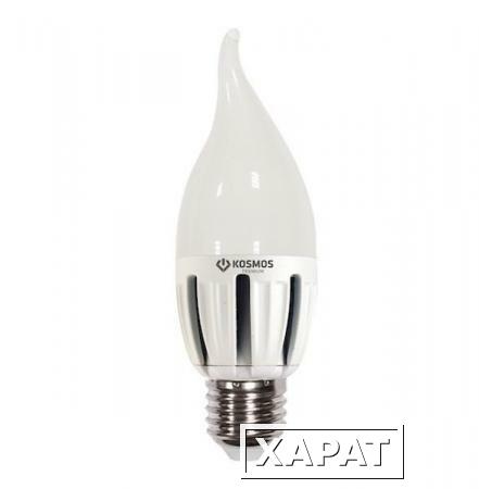 Фото Лампа светодиодная KOSMOS premium LED 5Вт Свеча на ветру E27 230В 3000К; KLED5wCW230vE2727