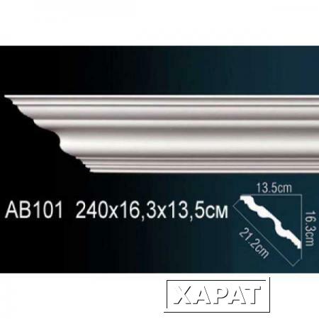 Фото Карниз потолочный гладкий AB101