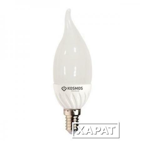 Фото Лампа светодиодная KOSMOS premium LED 5Вт Свеча на ветру E14 230В 3000К; KLED5wCW230vE1427