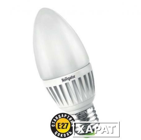 Фото Лампа светодиодная LED 5вт E27 белый матовая свеча (94483 NLL-P-C37); 18864