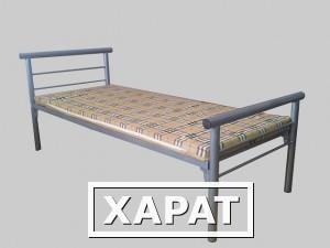 Фото Металлические кровати , кровати со спинками ДСП, одноярусные и двухъярусные оптом