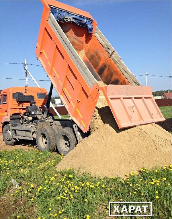 Фото Песок в Мысхако с доставкой. Доставка песка.