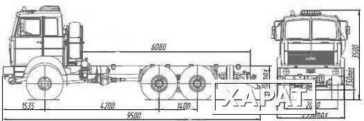 Фото Шасси МАЗ 6317Х9-470-001