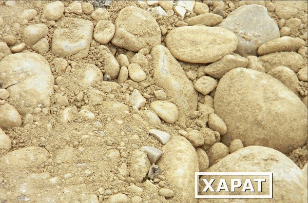 Фото ПГС песчано-гравийная смесь с доставкой в Краснодаре. Щебень гравийный, щебень Медведь Гора, песок