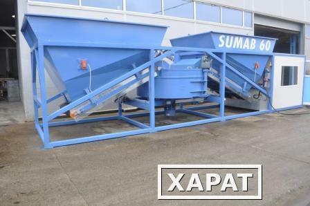 Фото Б/у Мобильная бетоносмесительная установка Sumab K-60