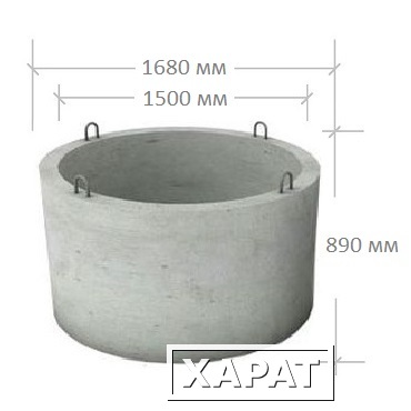 Фото Кольца бетонные ЖБИ КС 10.9 для септика и канализации