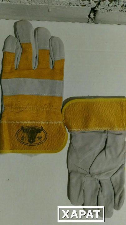 Фото перчатки спилковые утепленные Ангара