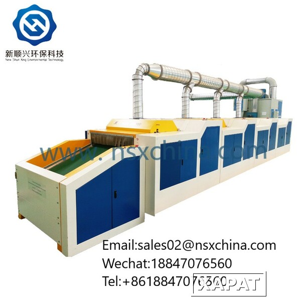 Фото NSX-FS600 оборудование для переработки и утилизации текстильных отходов(sales02@nsxchina.com)
