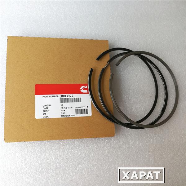 Фото кольцо поршневое. к-т на 1 поршень (piston ring. Set) для двигателя Cummins. M11, QSM, ISM 3803977 3803705