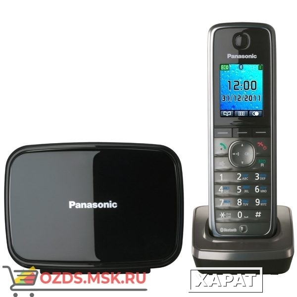 Фото Panasonic KX-TG8611RUM — Беспроводной телефон DECT (радиотелефон) , цвет серый металлик