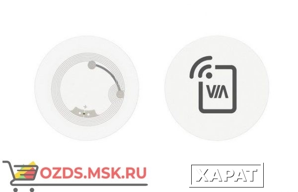 Фото VIA NFC TAG CRYSTAL NFC метка для настройки подключения мобильных устройств к системам для совместной работы VIA; цвет прозрачный