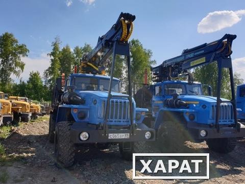 Фото Лесовозный автопоезд Урал капремонт 2020  г. с новым манипулятором