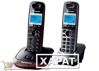 Фото Panasonic KX-TG2512RU2 — Беспроводной телефон DECT (радиотелефон) , цвет черныйсерый металлик