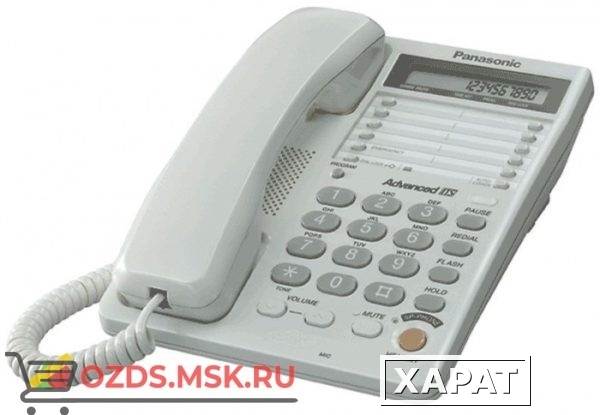 Фото Panasonic KX-TS2365RUW проводной телефон, цвет белый: Проводной телефон