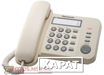 Фото Panasonic KX-TS2352RUJ проводной телефон, цвет бежевый: Проводной телефон