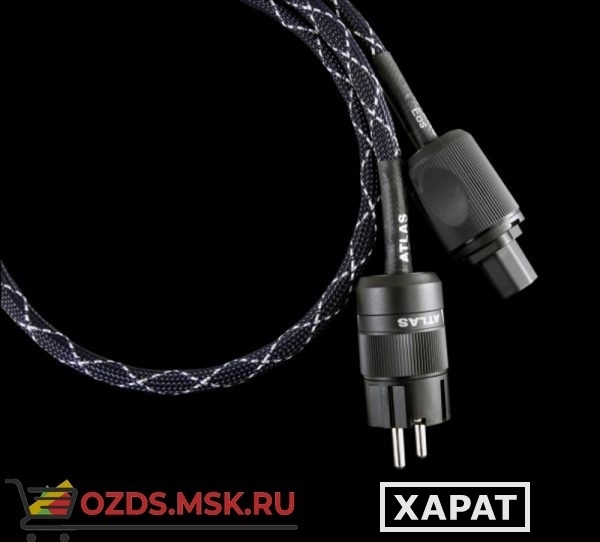 Фото Сетевой кабель Atlas Eos MKII 4.0 SQ mm Rhodium Schuko-IEC 1.5m IEC-SCHUKO C15