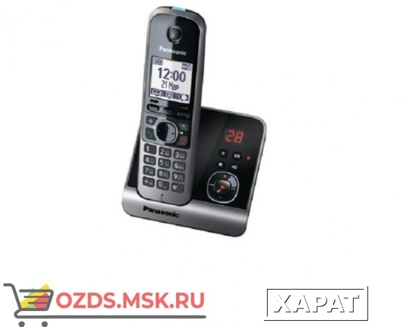 Фото Panasonic KX-TG6721RUB — с автоответчиком, цвет черный: Беспроводной телефон DECT (радиотелефон)