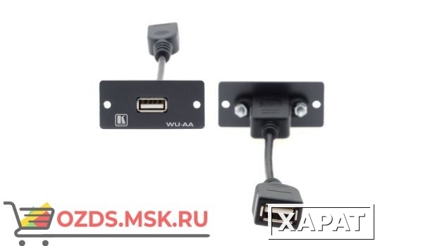Фото WU-AA(B) ; цвет черный: Модуль-переходник USB розетка А-розетка А