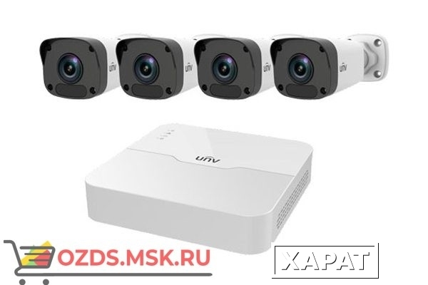 Фото UNIVIEW KIT/301-08LB-P8/4х2122LR3-PF40M-D: Комплект видеонаблюдения