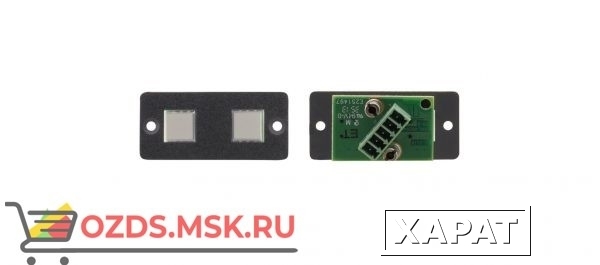 Фото RC-21TB Модуль-вставка с двумя кнопками с подсветкой, с выходом на сухие контакты; увеличенные кнопки