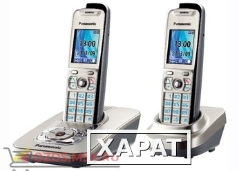 Фото Panasonic KX-TG8422RUN — с автоответч, цвет Платиновый (N): Беспроводной телефон DECT (радиотелефон)