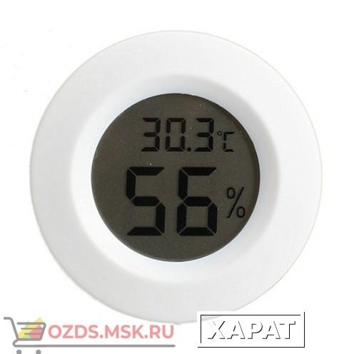 Фото Мини цифровой ЖК-термометр гигрометр для врезной установки