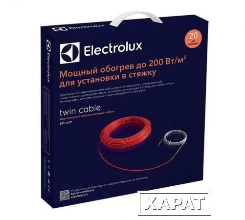 Фото Двухжильный нагревательный кабель Electrolux Twin Cable ETC 2-17-300