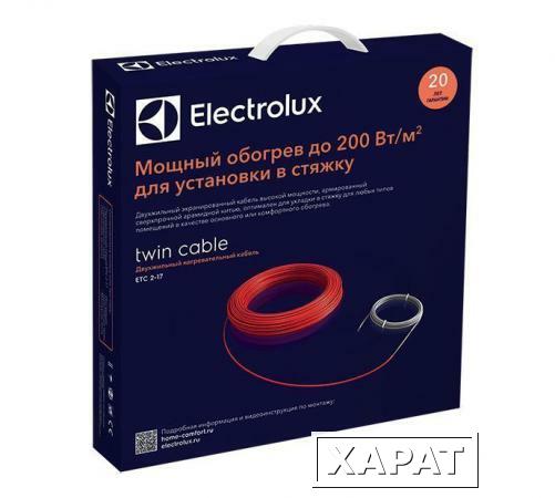 Фото Двухжильный нагревательный кабель Electrolux Twin Cable ETC 2-17-1000