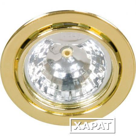 Фото Точечные светильники PRORAB Светильник FERON DL3/DL1201 золотой мебельный,встраиваемый с лампой