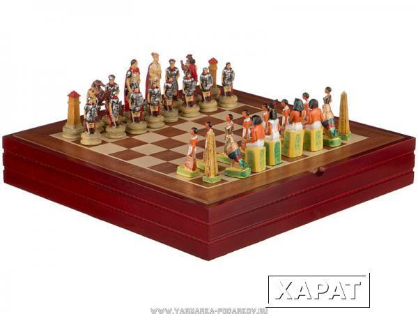 Фото Игра для взрослых шахматы римляне и египтяне 36х36х6 см.