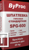 Фото Шпатлевка гипсовая 600-SPG ByProc стандартная 25кг