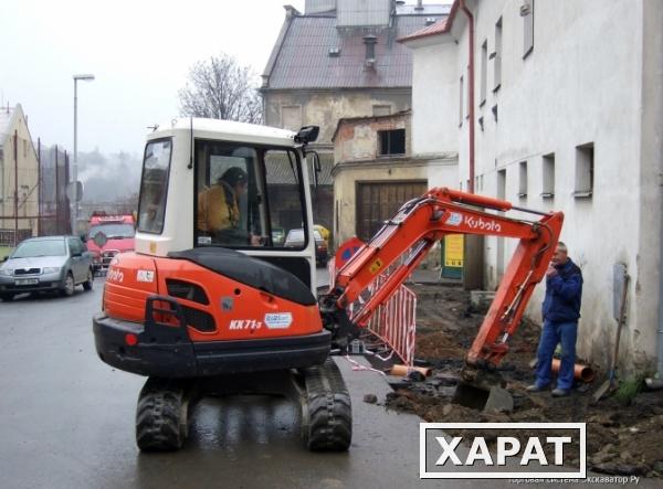 Фото Аренда мини экскаватора+ямобур