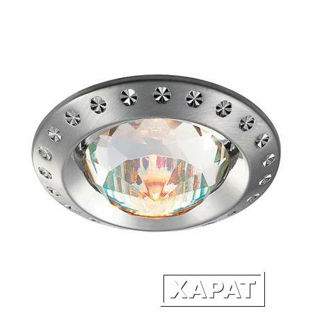 Фото Точечный светильник потолочный 369647 NT12 231 никель IP20 GX5.3 50W 12V GLAM | 0033508 NOVOTECH