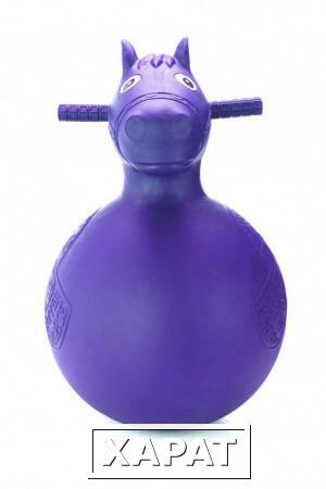 Фото Игрушка детская-попрыгунчик «ВЕСЁЛАЯ ЛОШАДКА» фиолетовая