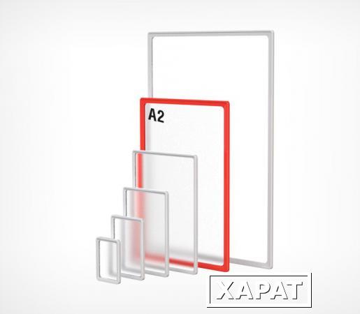 Фото Пластиковая рамка с закругленными углами А2