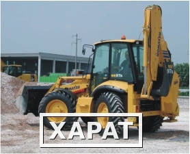 Фото Экскаватор погрузчик KOMATSU услуги аренда