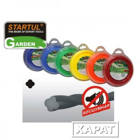 Фото Леска ф2,4 мм х 44м бесшумная STARTUL GARDEN (ST6063-24)