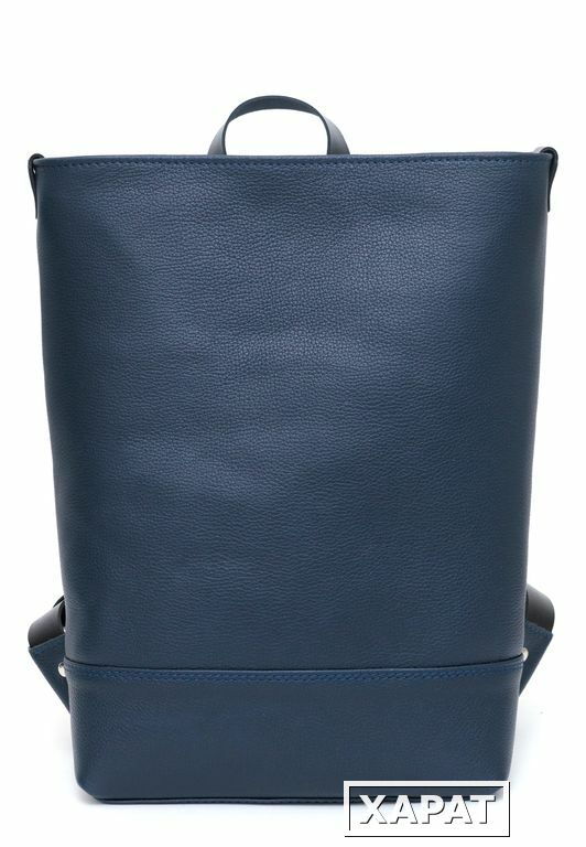 Фото Кожаный синий городской рюкзак Brick Blue