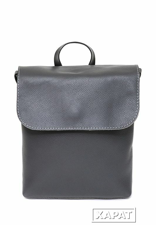 Фото Кожаный серый женский рюкзак City Mini Grey
