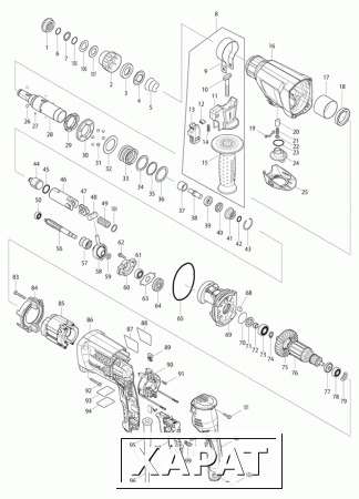 Фото Makita Резиновая шайба 16 перфоратор Makita HR2611F рис.( 107)