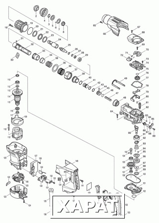 Фото Makita Тарельчатая шайба 18 HR3210C/ перфоратор Makita HR3541FC рис.( 99)