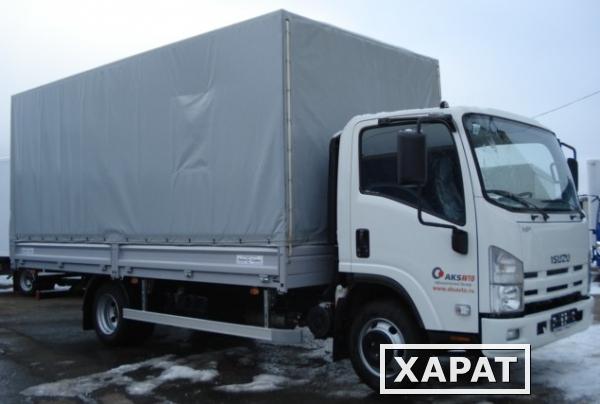 Фото ISUZU NPR75 LK 5 т борт сталь + тент 29м3 5.2х2.55 2012гв Новый