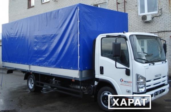 Фото ISUZU NPR75 LL 5т борт алюминиевый с тентом 36 м3 6.2 х 2.55. 2012 гв. Новый.