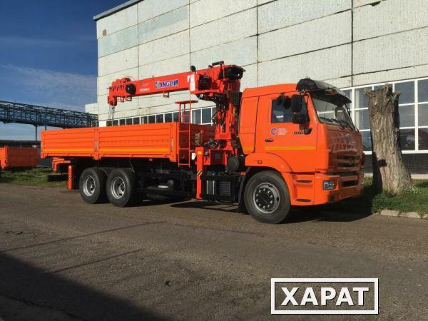 Фото Kanglim KS1256G-II TOP с металлической платформой на шасси Камаз-65115