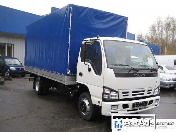 Фото ISUZU NQR 75 с бортовой платформой