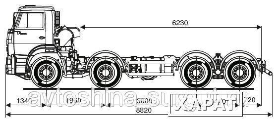 Фото Грузовой автомобиль шасси Камаз 65201-3930-29(К4)